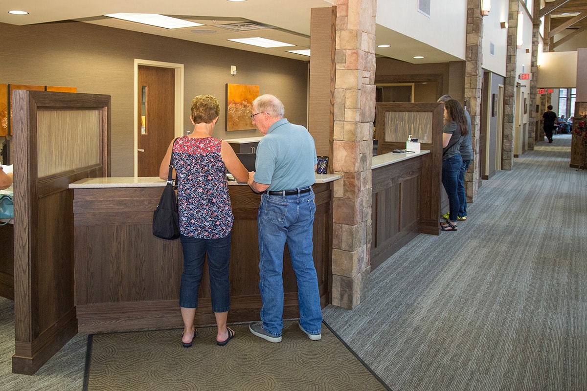 Our friendly staff will greet you and assist you with your paperwork.